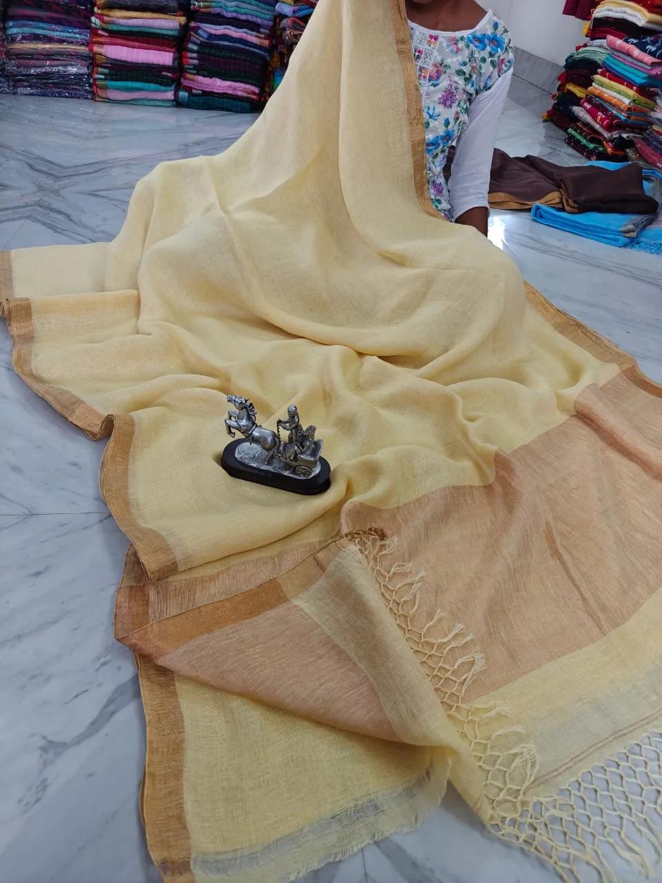 Linen with gold zari, photo 5