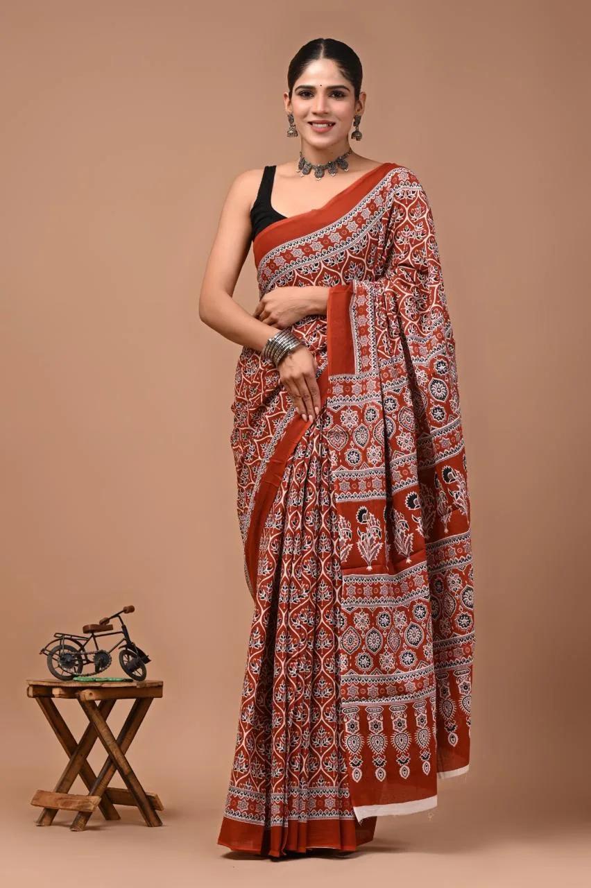 Mul Cotton Sarees, photo 4