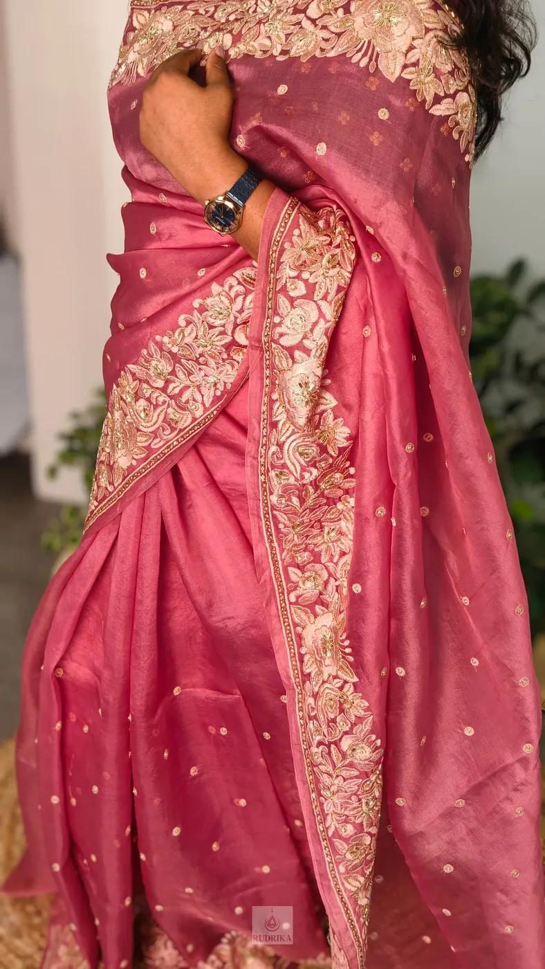 Organza with Handwork Saree