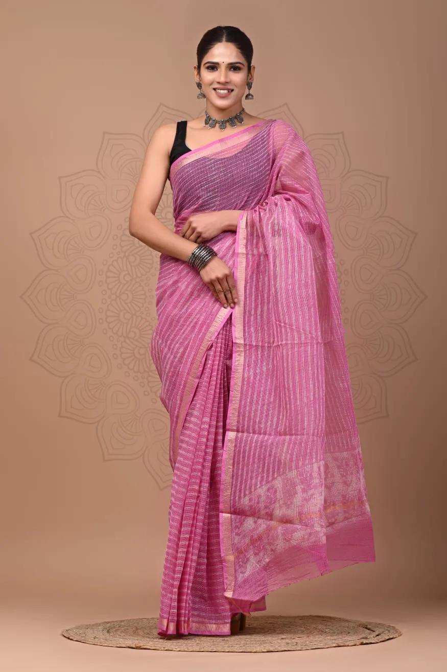 Kota Doria Sarees - Striped, photo 3