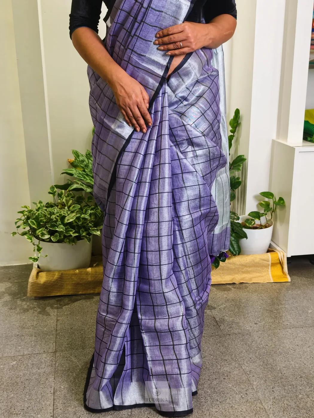 Tissue Linen Saree, photo 3
