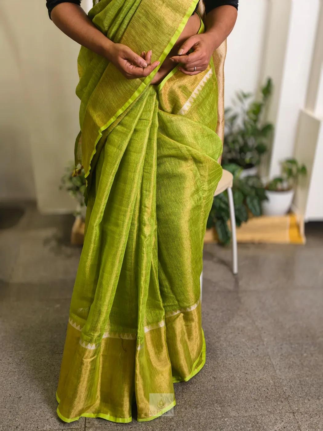 Tissue Linen Saree, photo 4