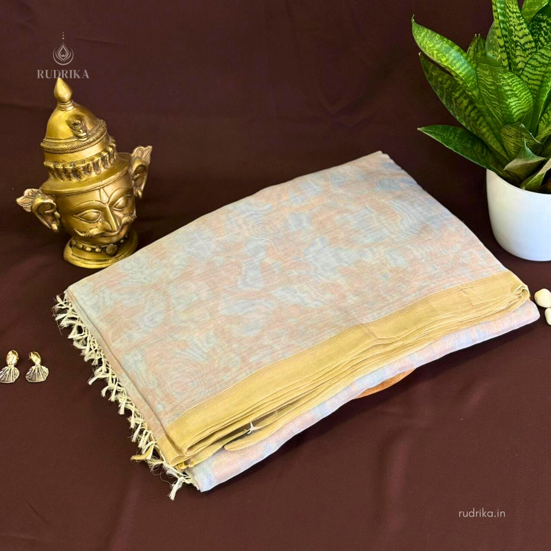 Jamdani Silk-linen Handwork