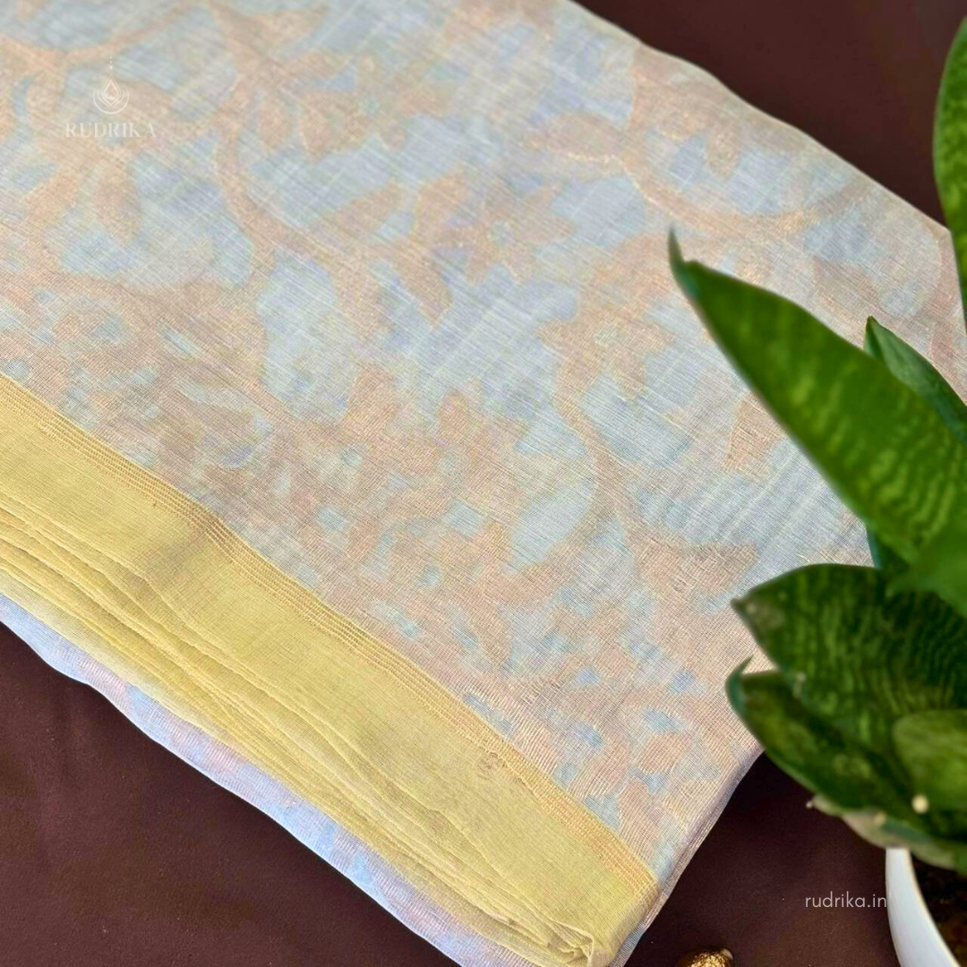 Jamdani Silk-linen Handwork