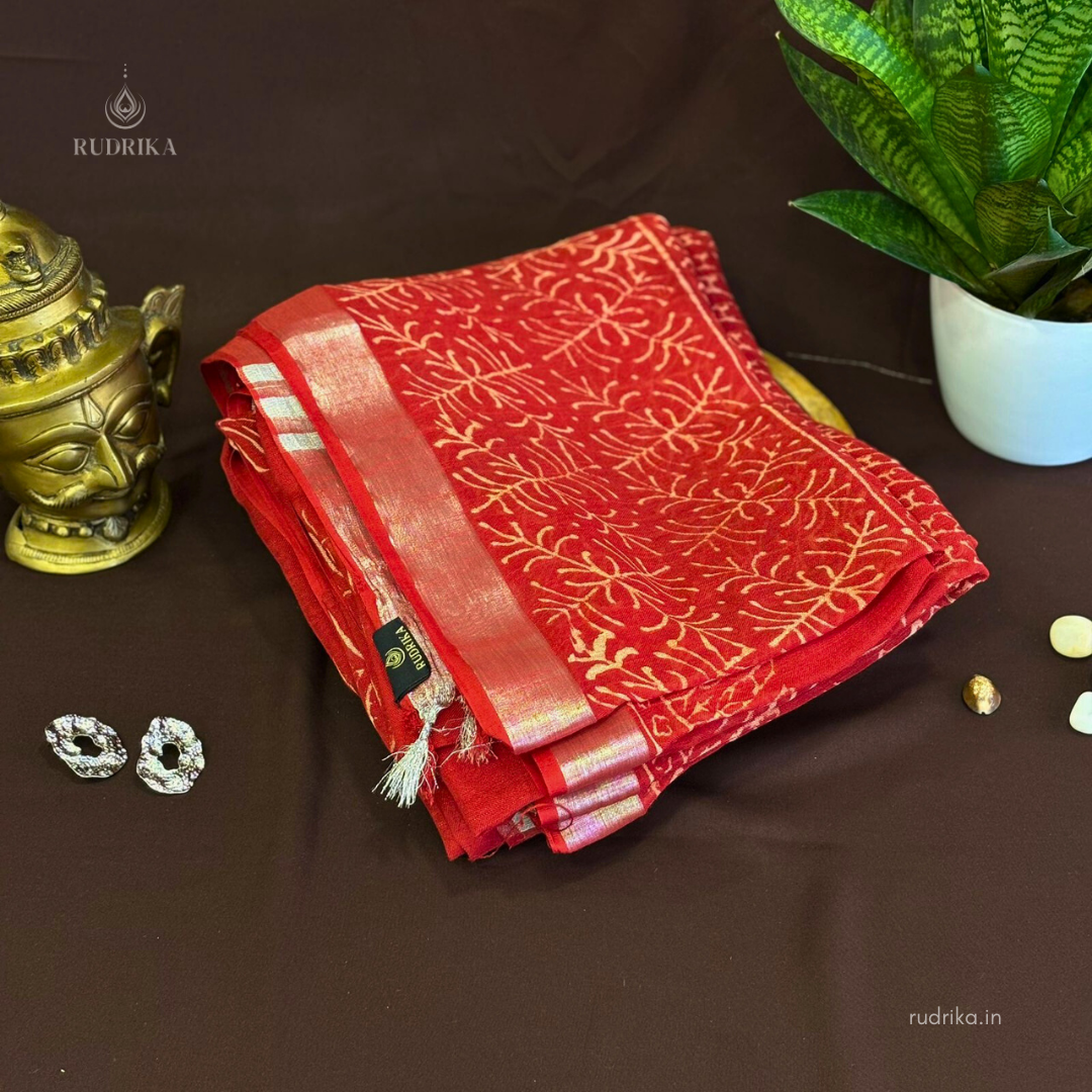 Linen Cotton Block Print