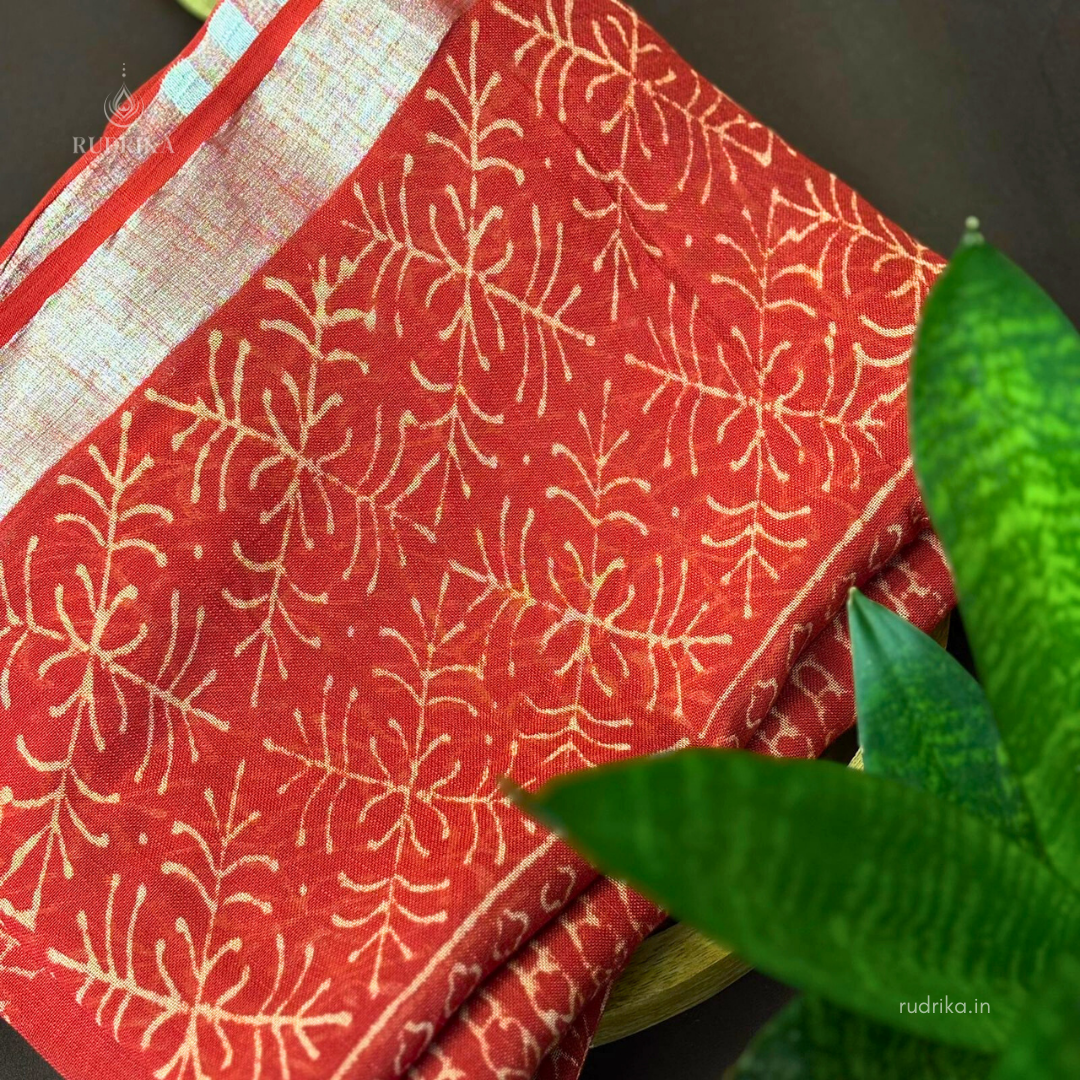 Linen Cotton Block Print