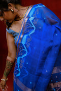 Jamdani Silk-Linen with Needlework Saree