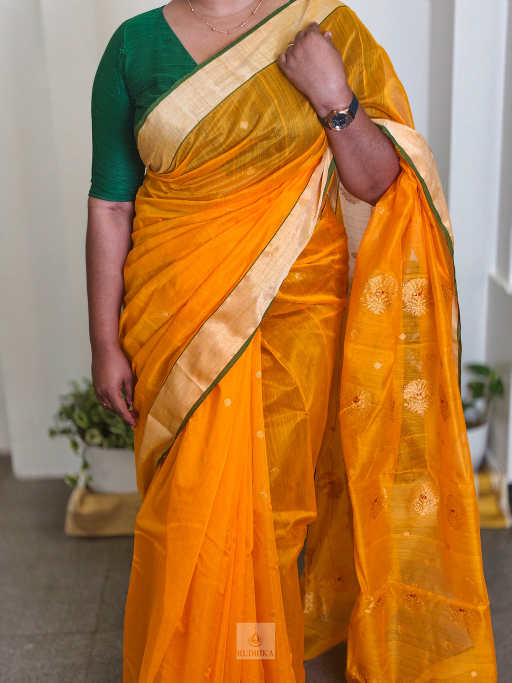 Handloom Chanderi Silk Cotton Saree