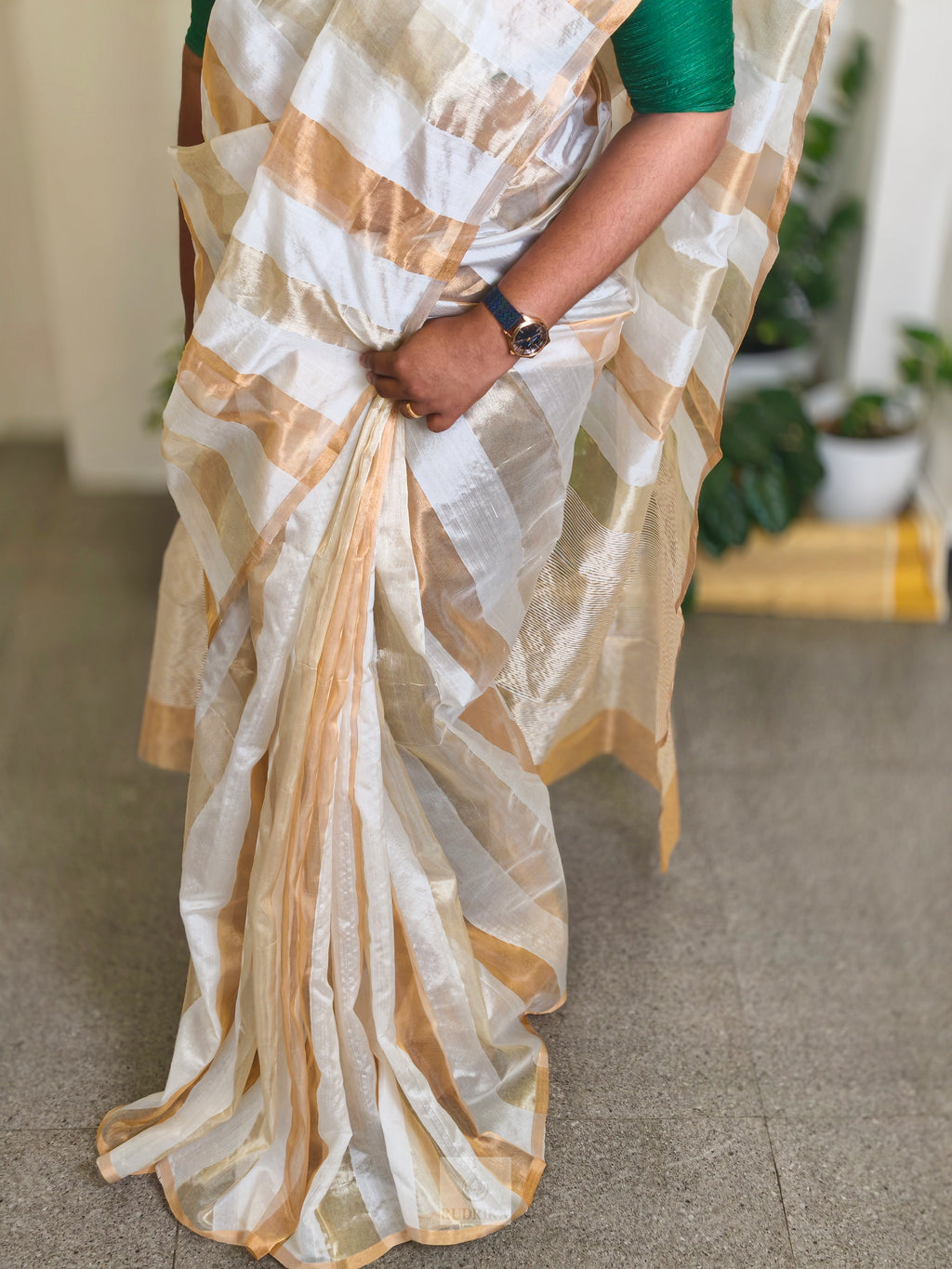 Handloom Chanderi Silk Tissue Saree