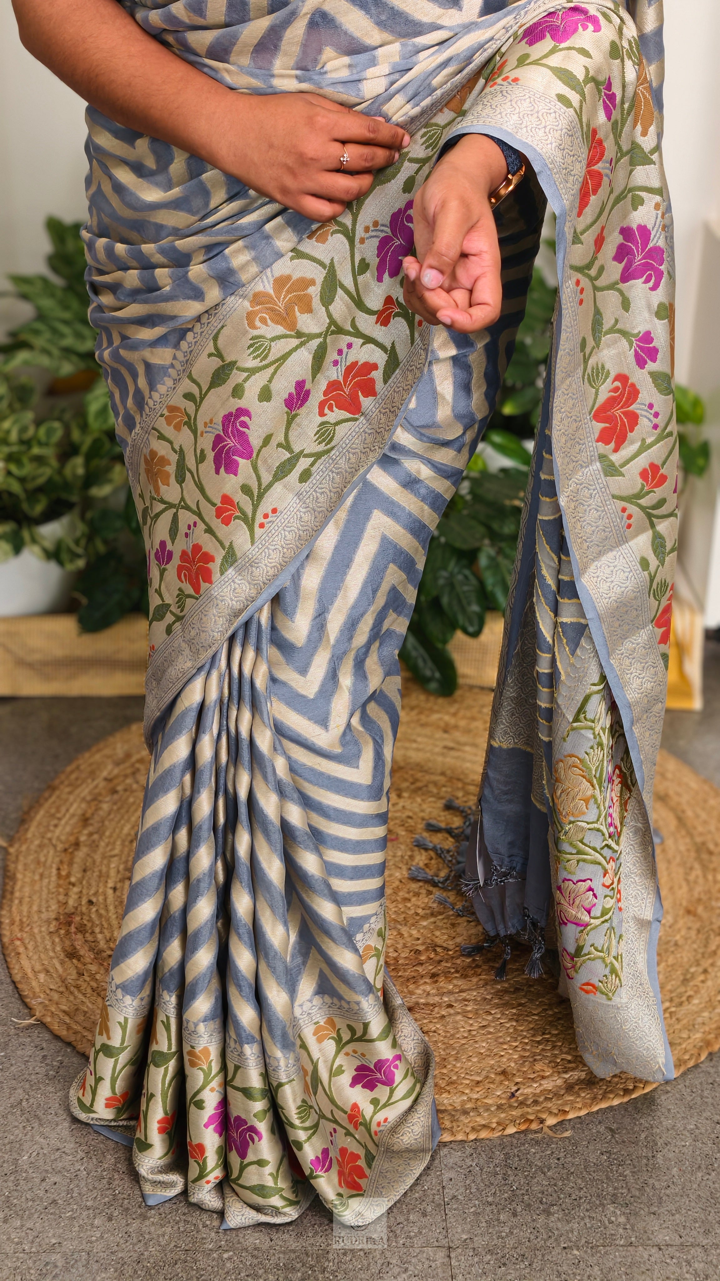 Georgette Banarasi Handloom Saree