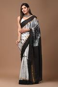 Assam silk with Indian Shibori patterns