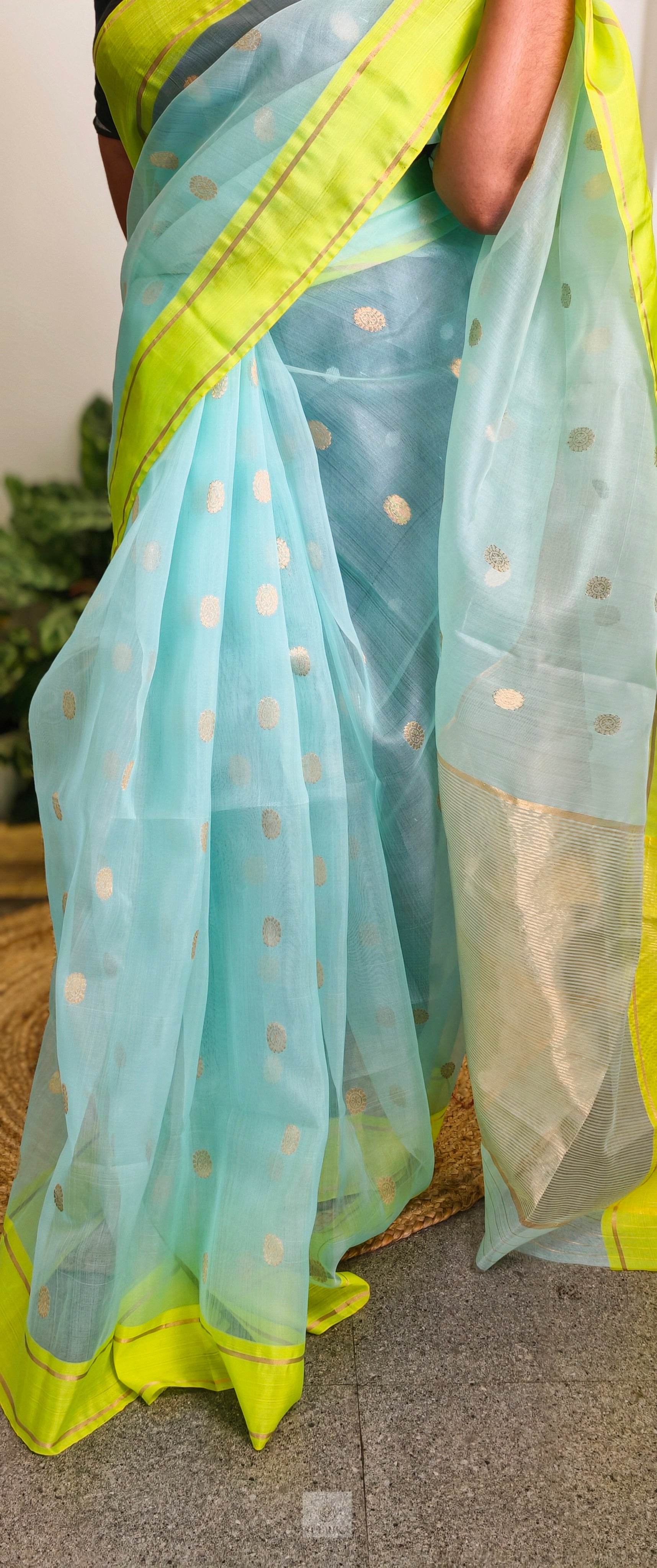 Handloom Chanderi Katan Silk Saree