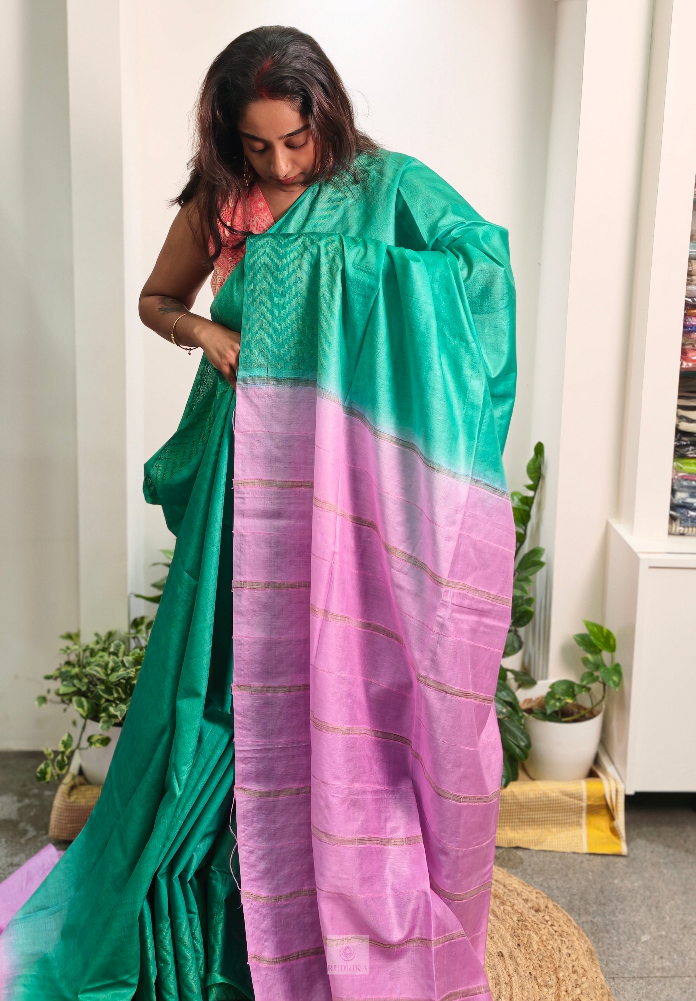 Semi-Tussar Soft Silk Saree