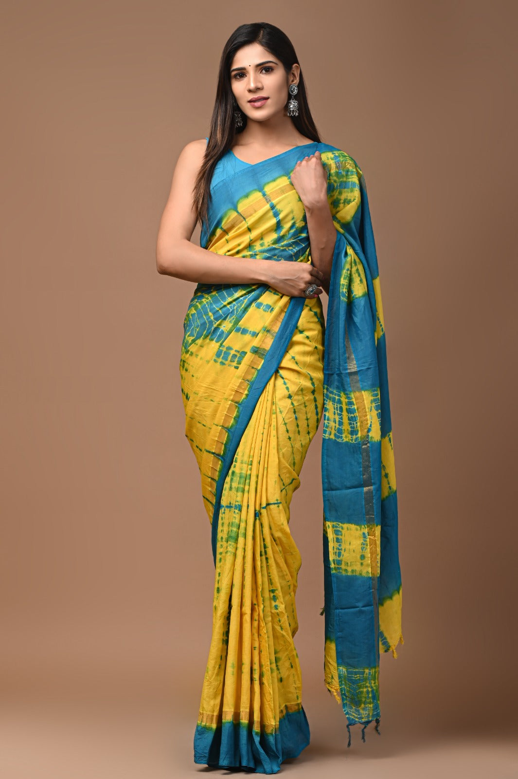 Assam silk Shibori Handloom saree