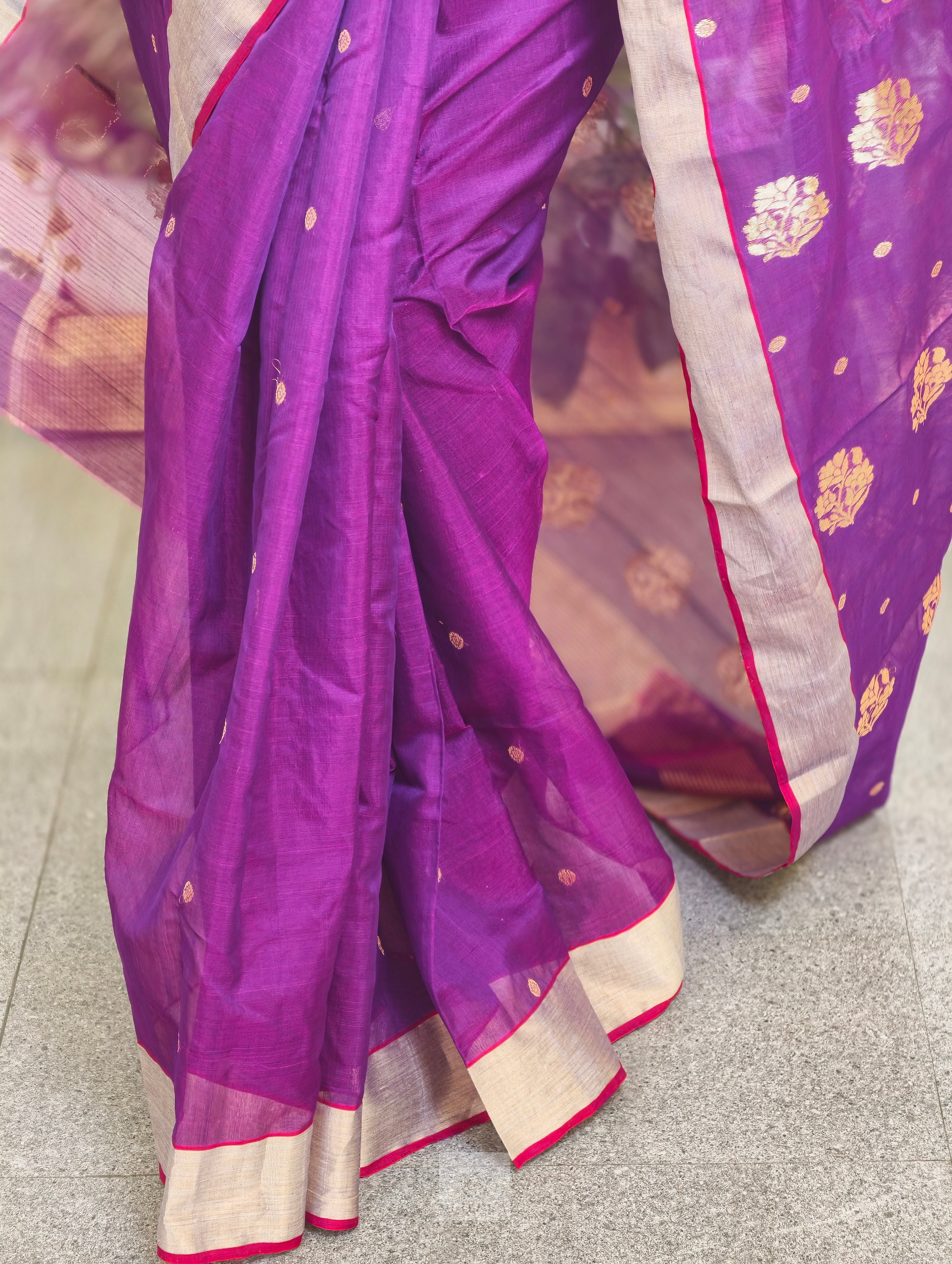 Handloom Chanderi Silk Cotton Saree