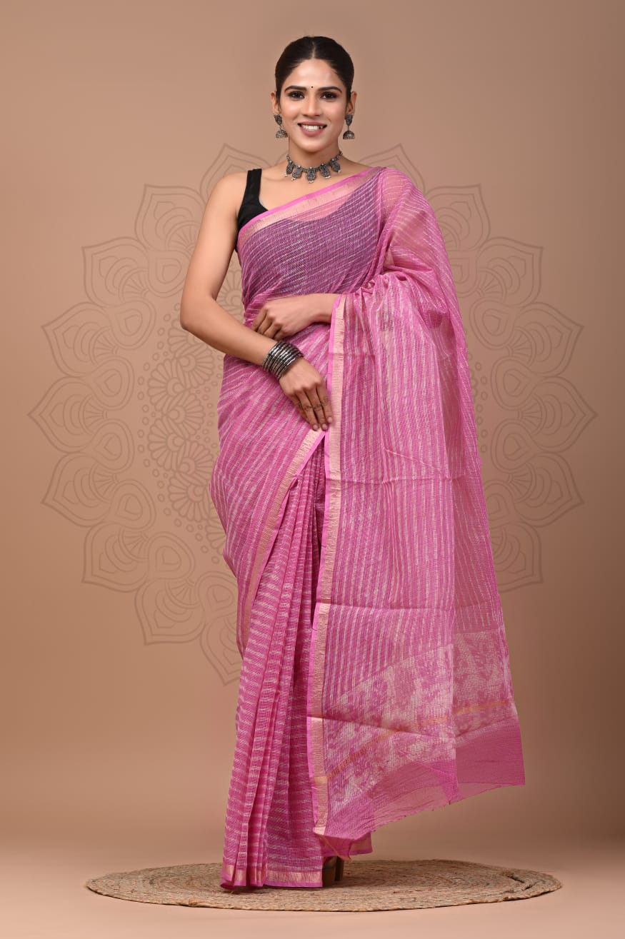 Kota Doria Sarees - Striped