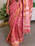 Tissue Linen Saree