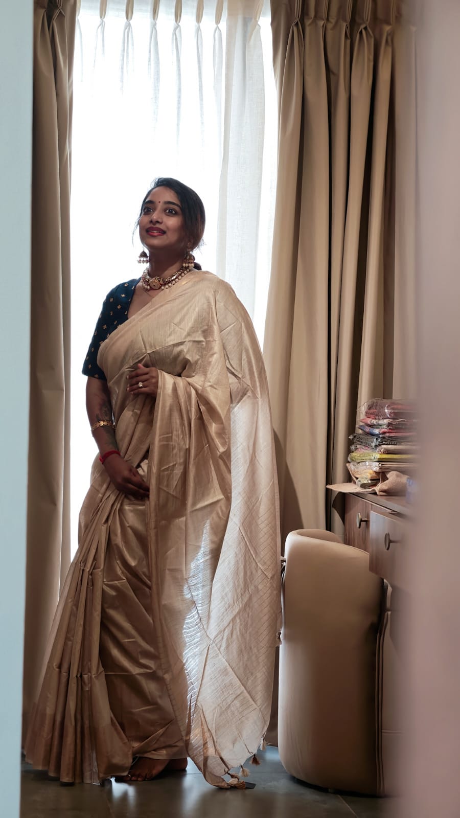 Mooga silk saree