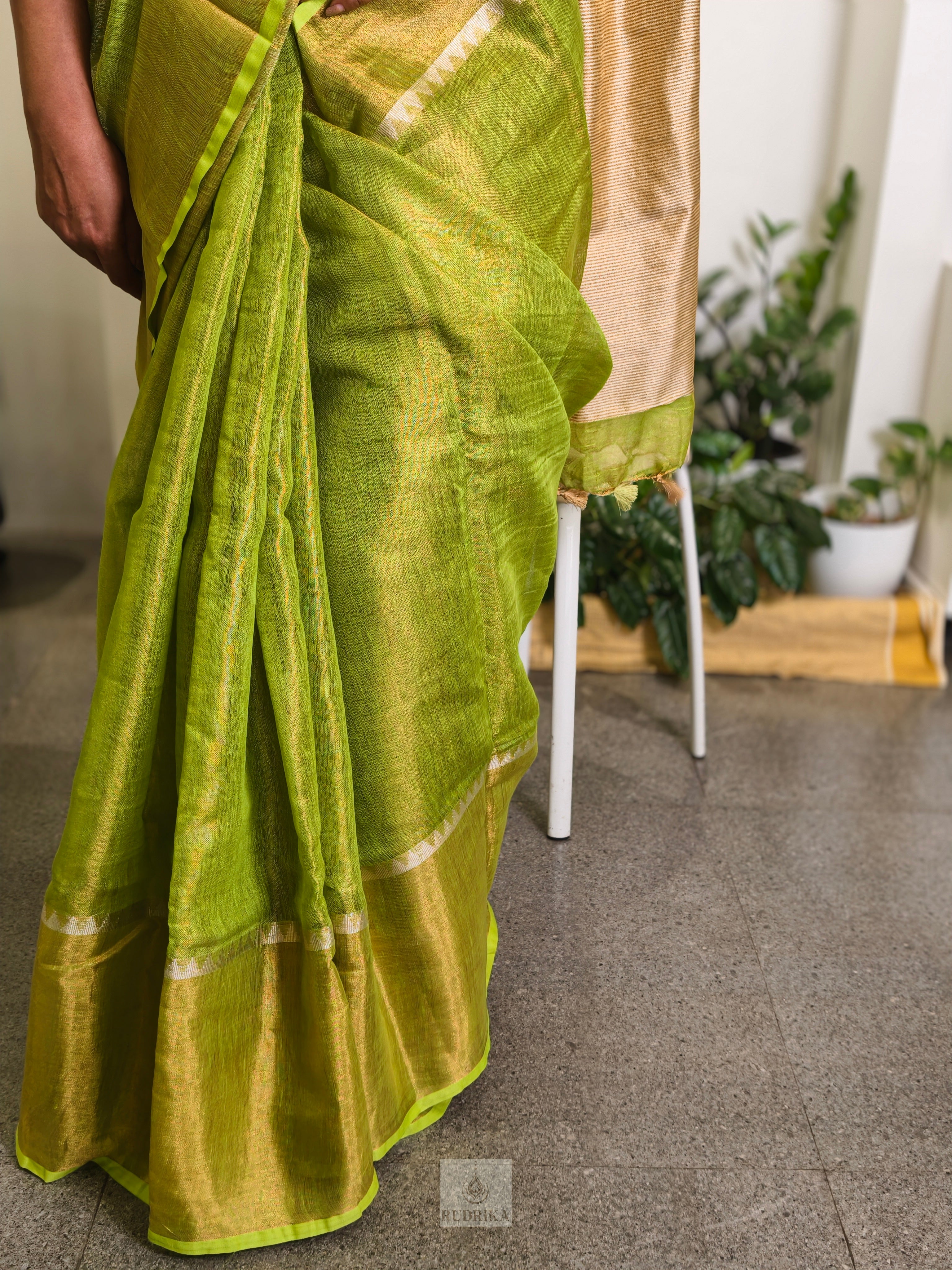 Tissue Linen Saree