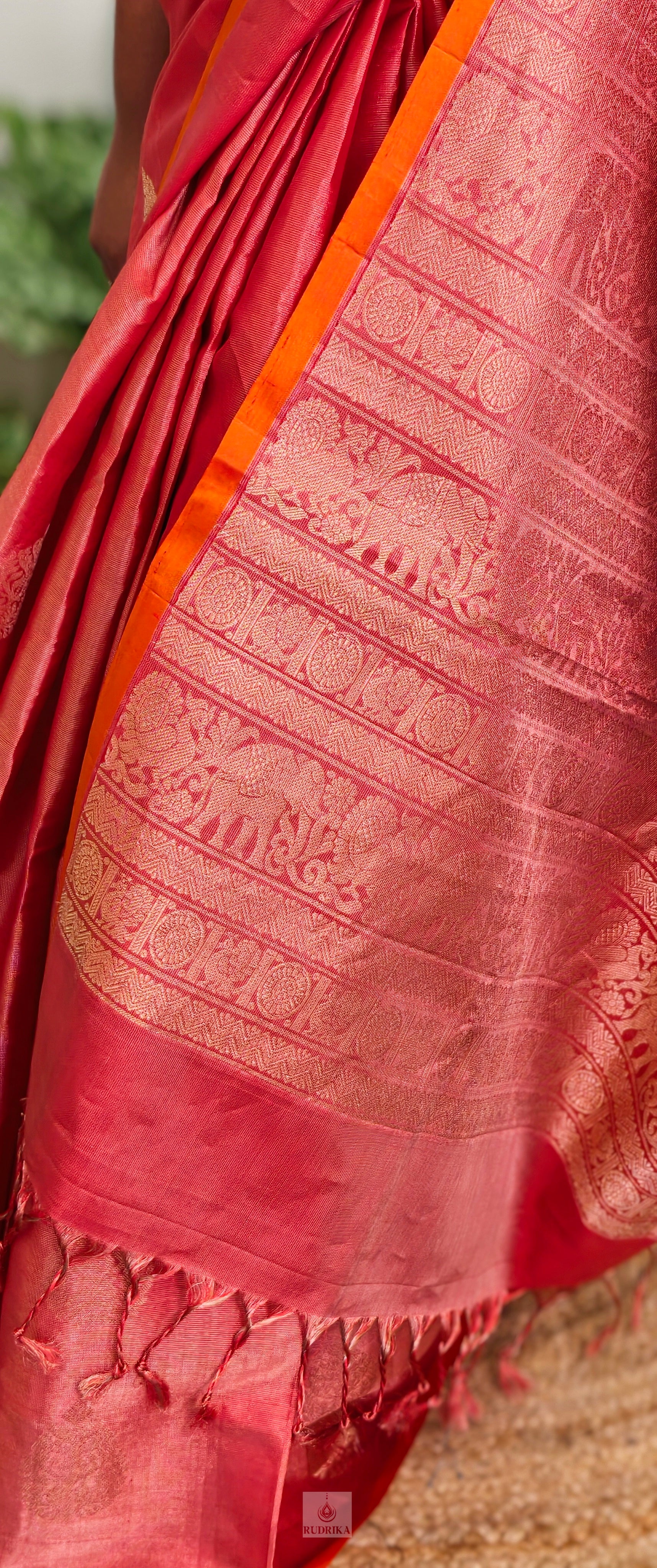 Tussar Kanji Silk Saree