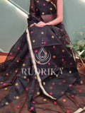 Kota Doria with floral embroidery