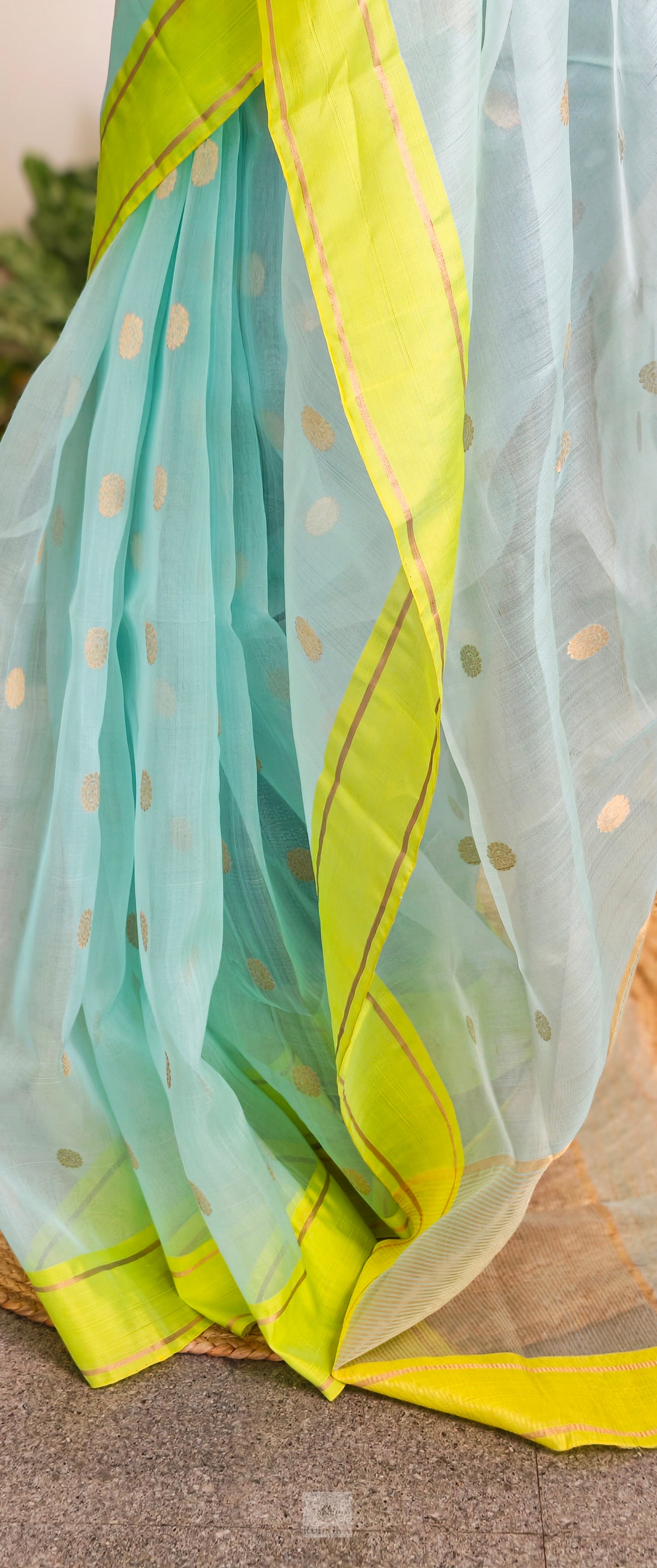 Handloom Chanderi Katan Silk Saree