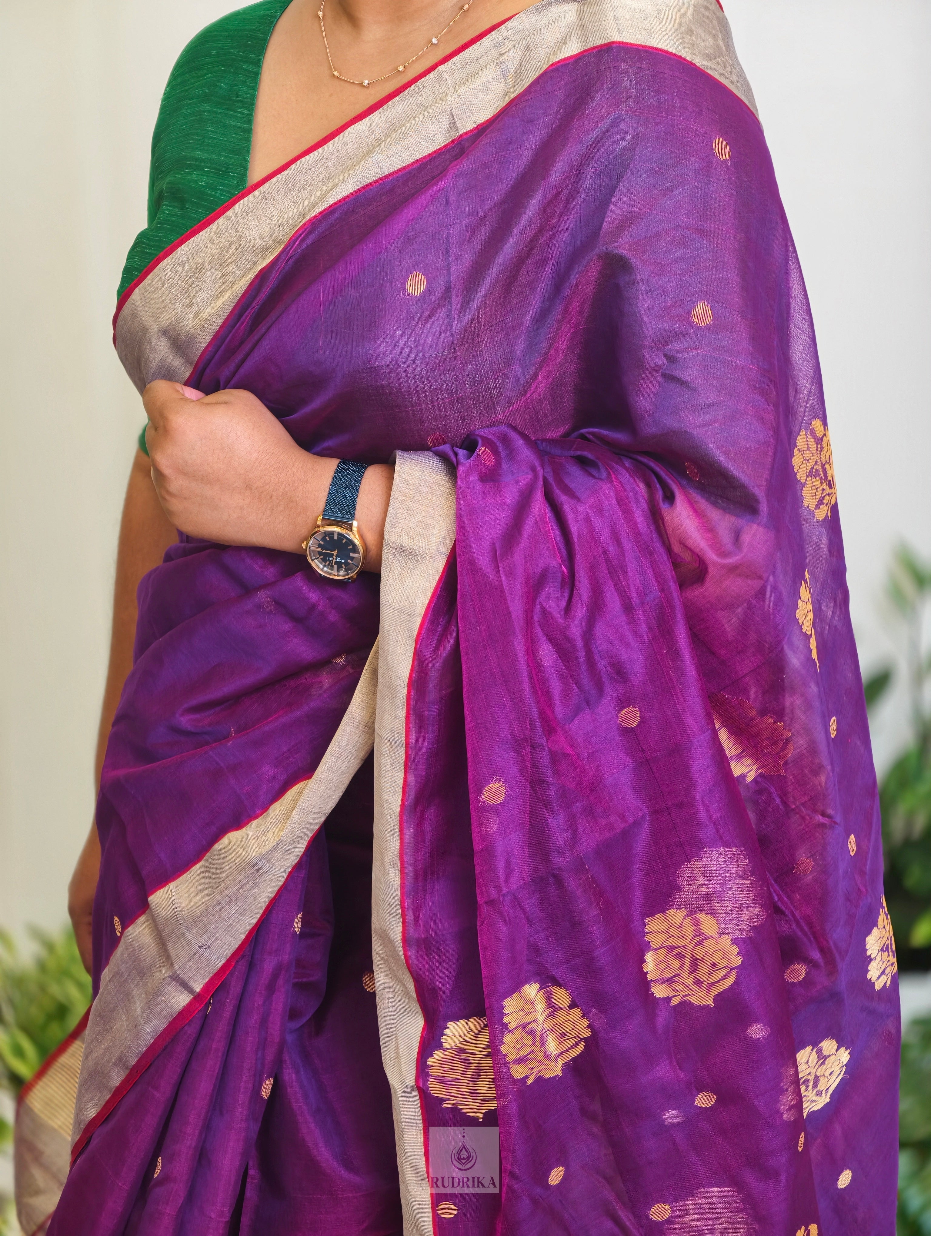 Handloom Chanderi Silk Cotton Saree