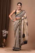 Maheshwari Silk Handloom Saree - Striped