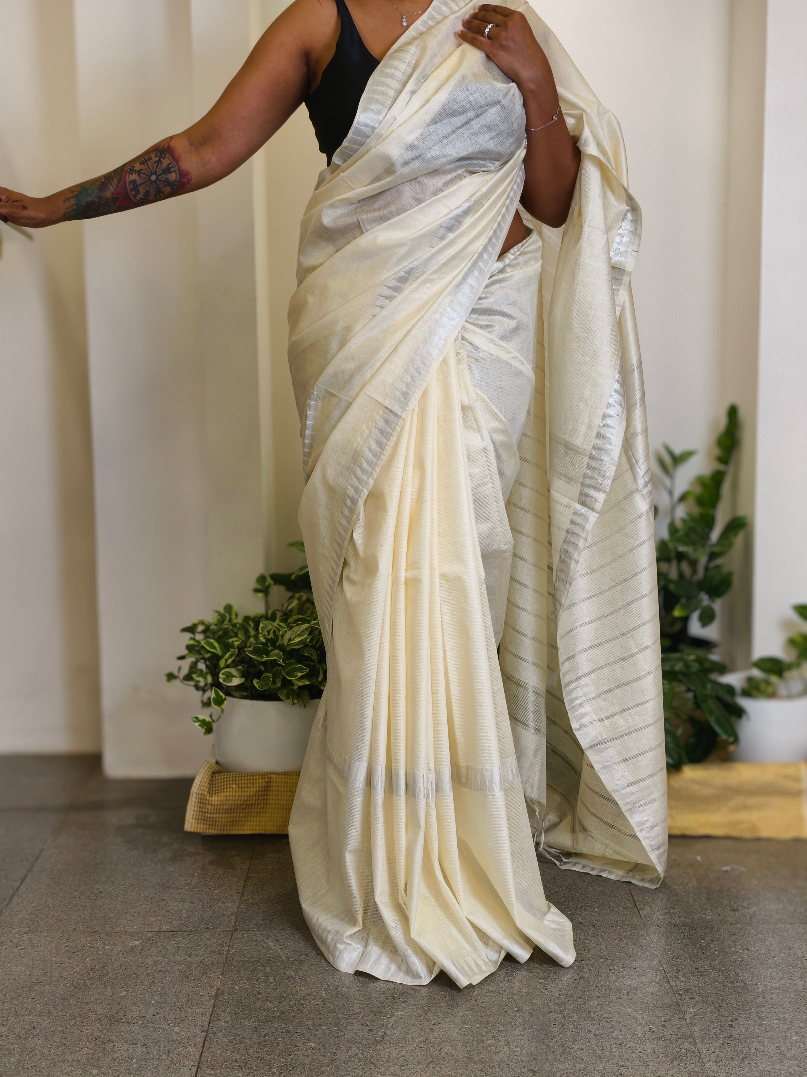 Semi-Tussar Soft Silk Saree