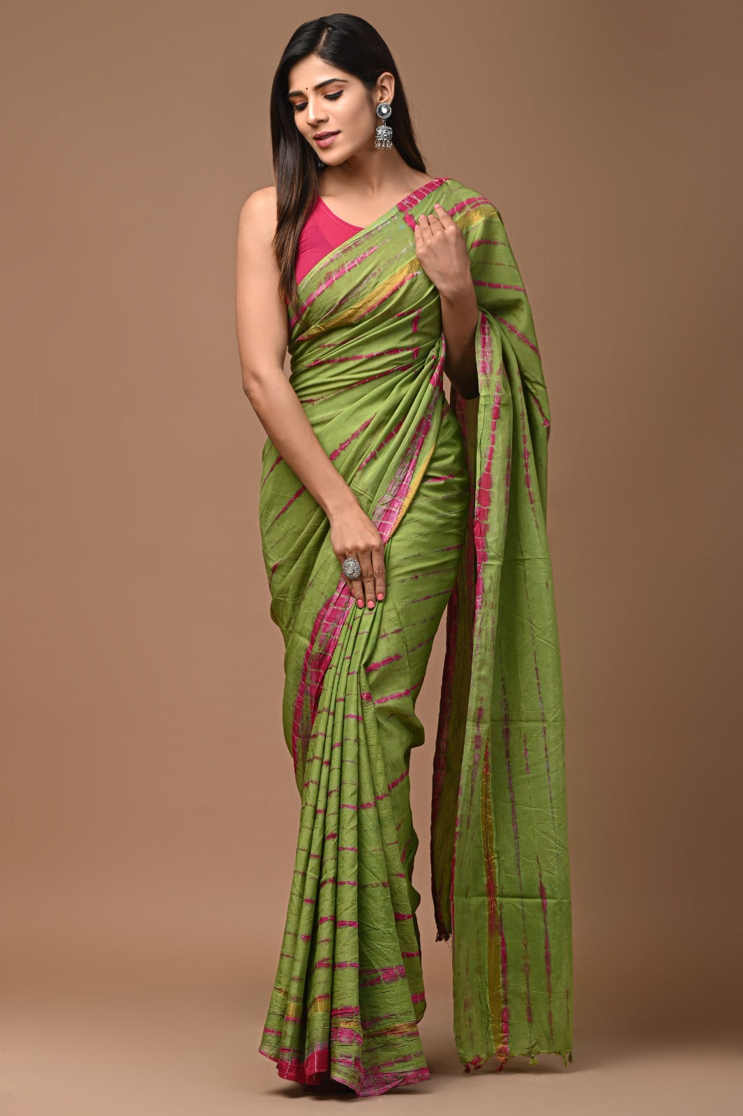 Assam silk Shibori Handloom saree