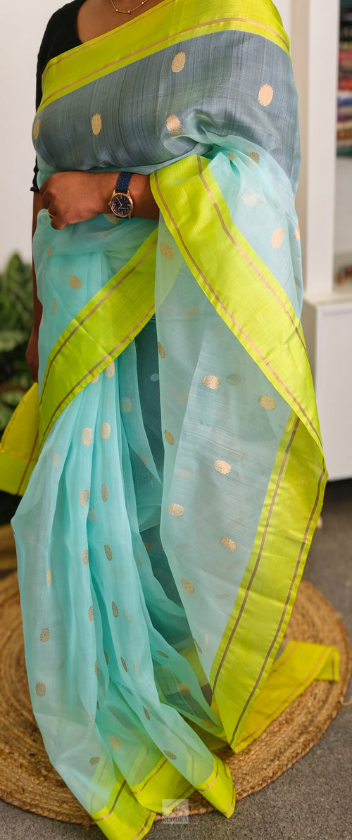 Handloom Chanderi Katan Silk Saree