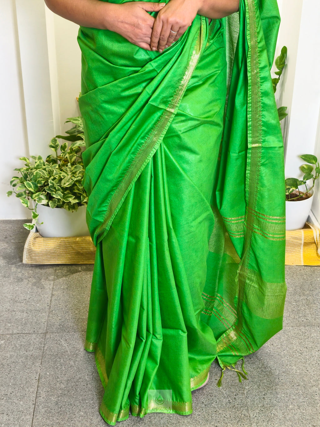 Muga Silk Plain Saree
