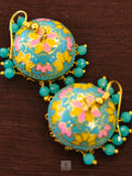 Meenakari jhumkas - multicolour
