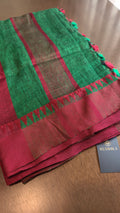 Linen - red and green