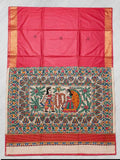 Tussar Ghicha Silk-Madhubani Style - silk mark certificate