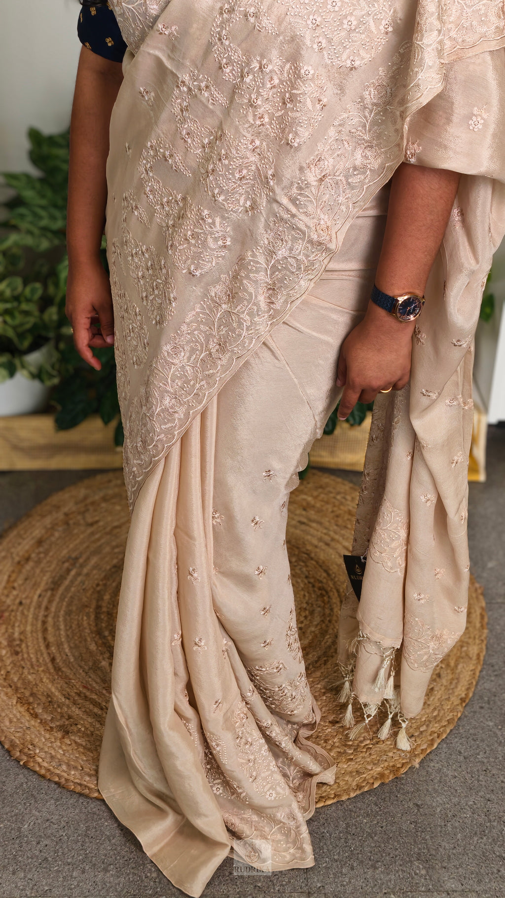 Georgette with embroidery