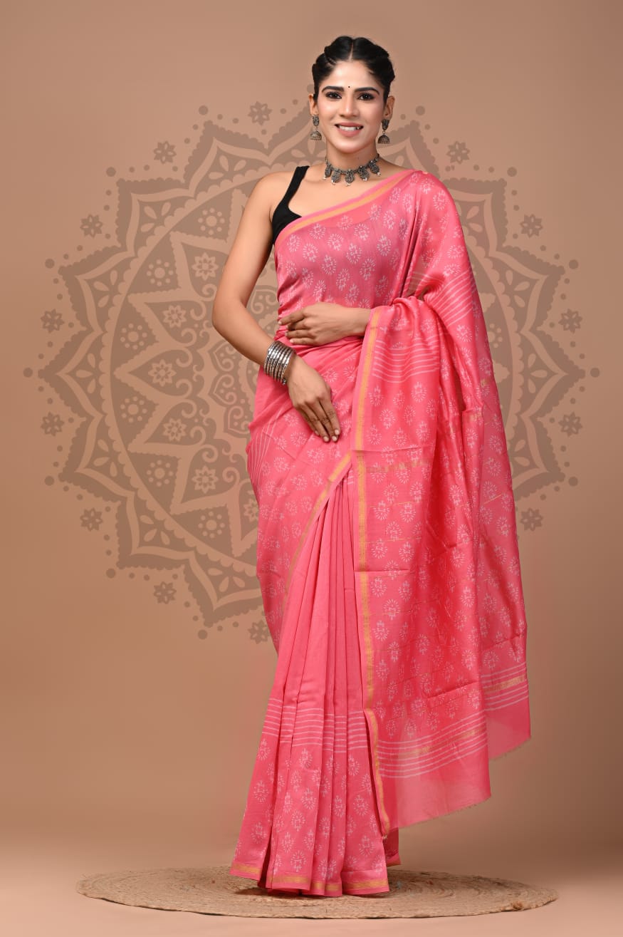 Chanderi Silk Handloom Saree