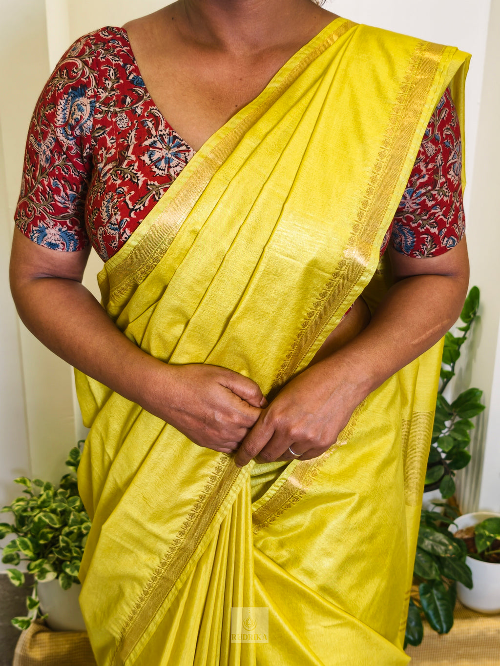 Muga Silk Plain Saree