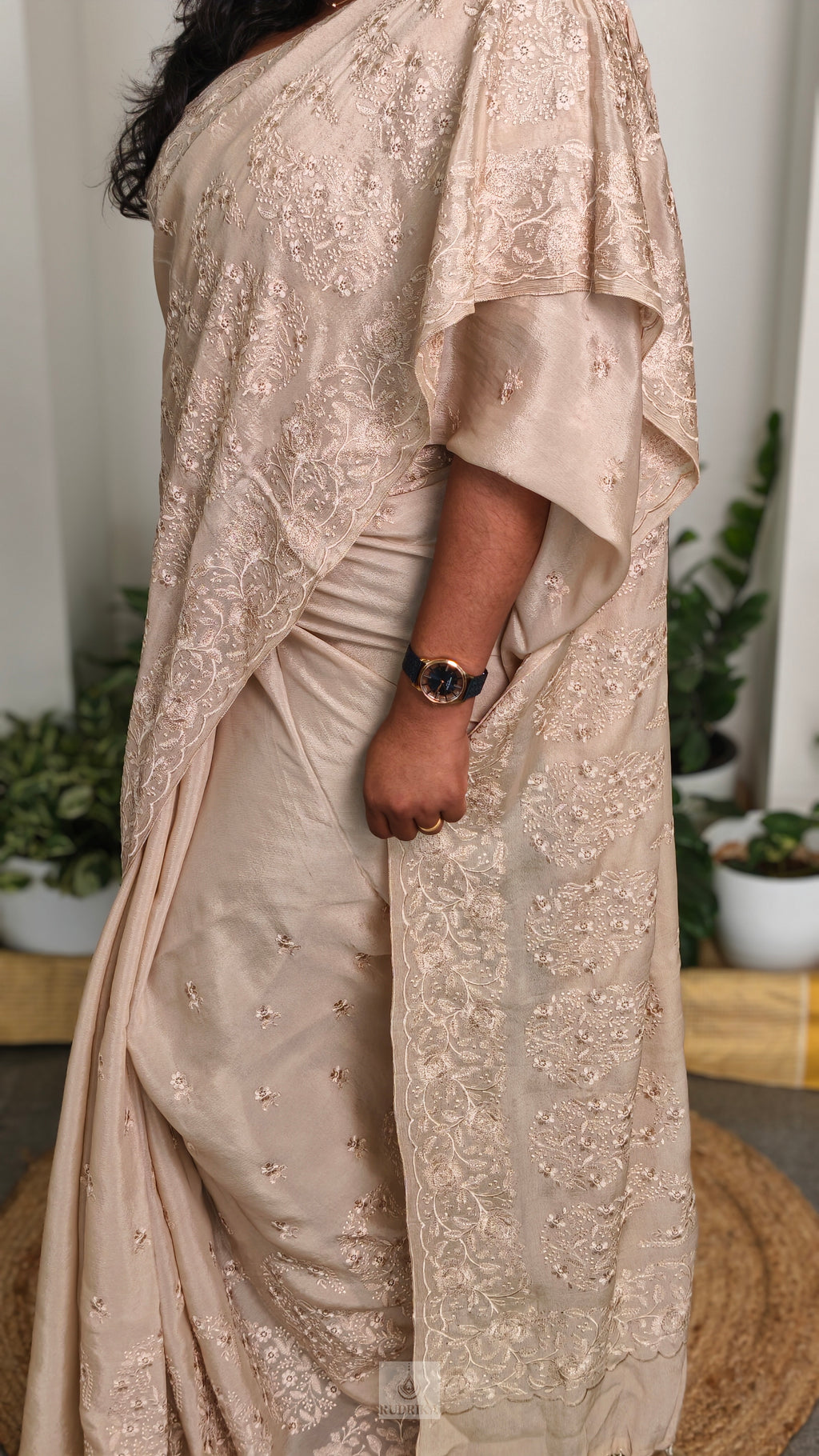 Georgette with embroidery