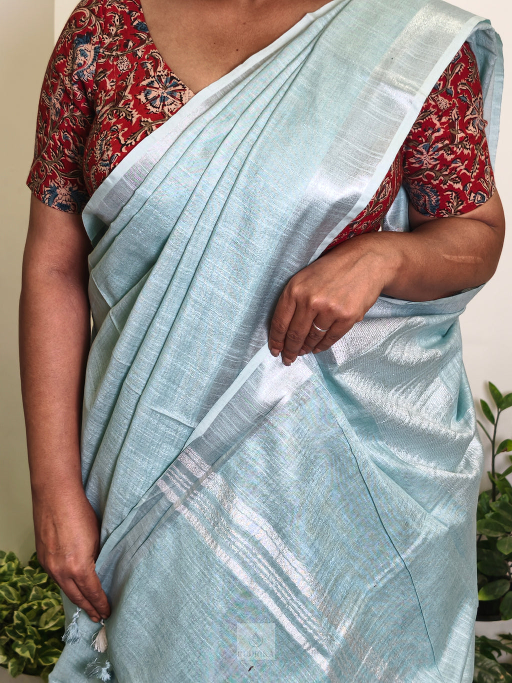 Linen Plain Saree