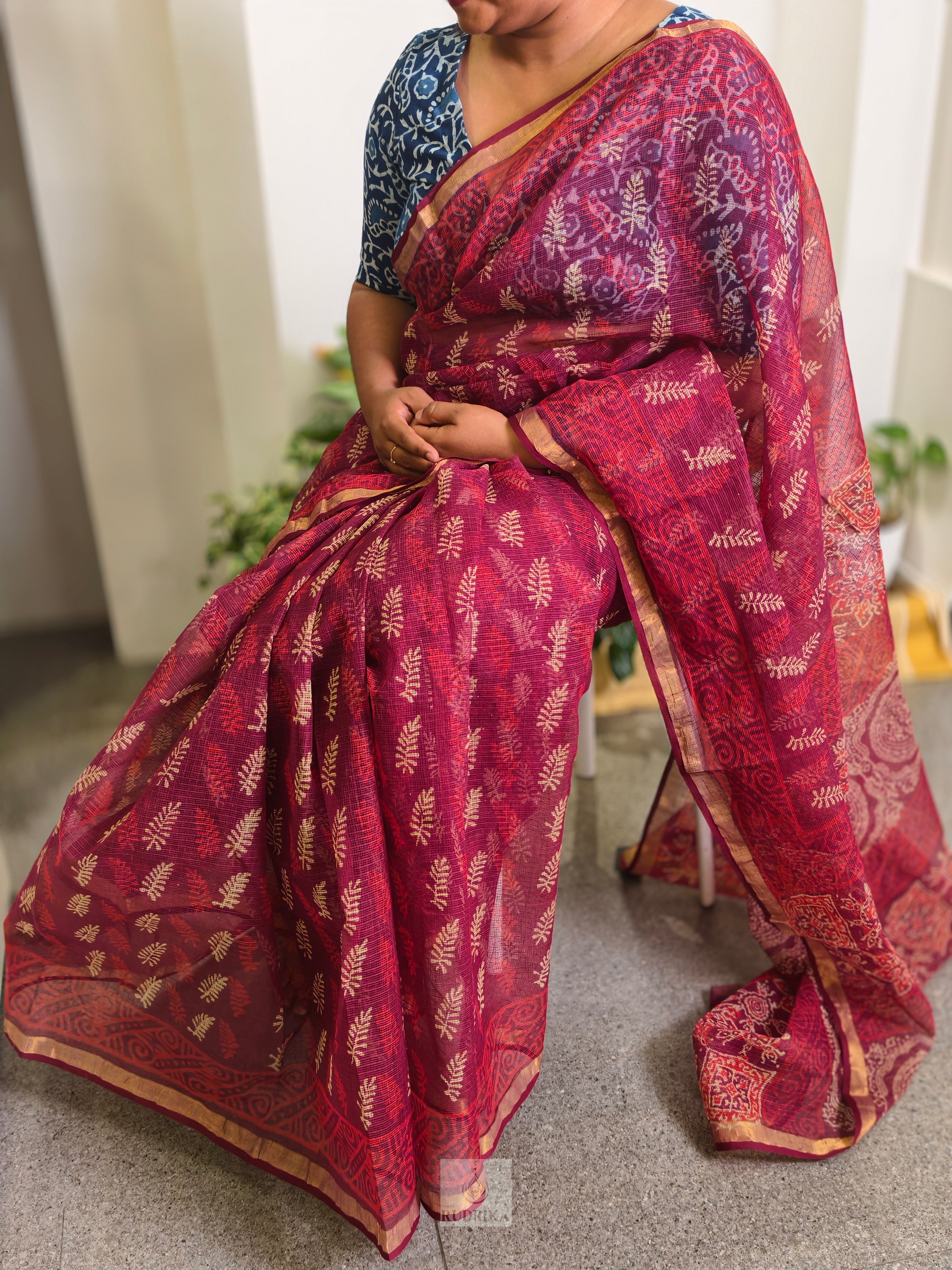 Kota Doria Cotton Saree