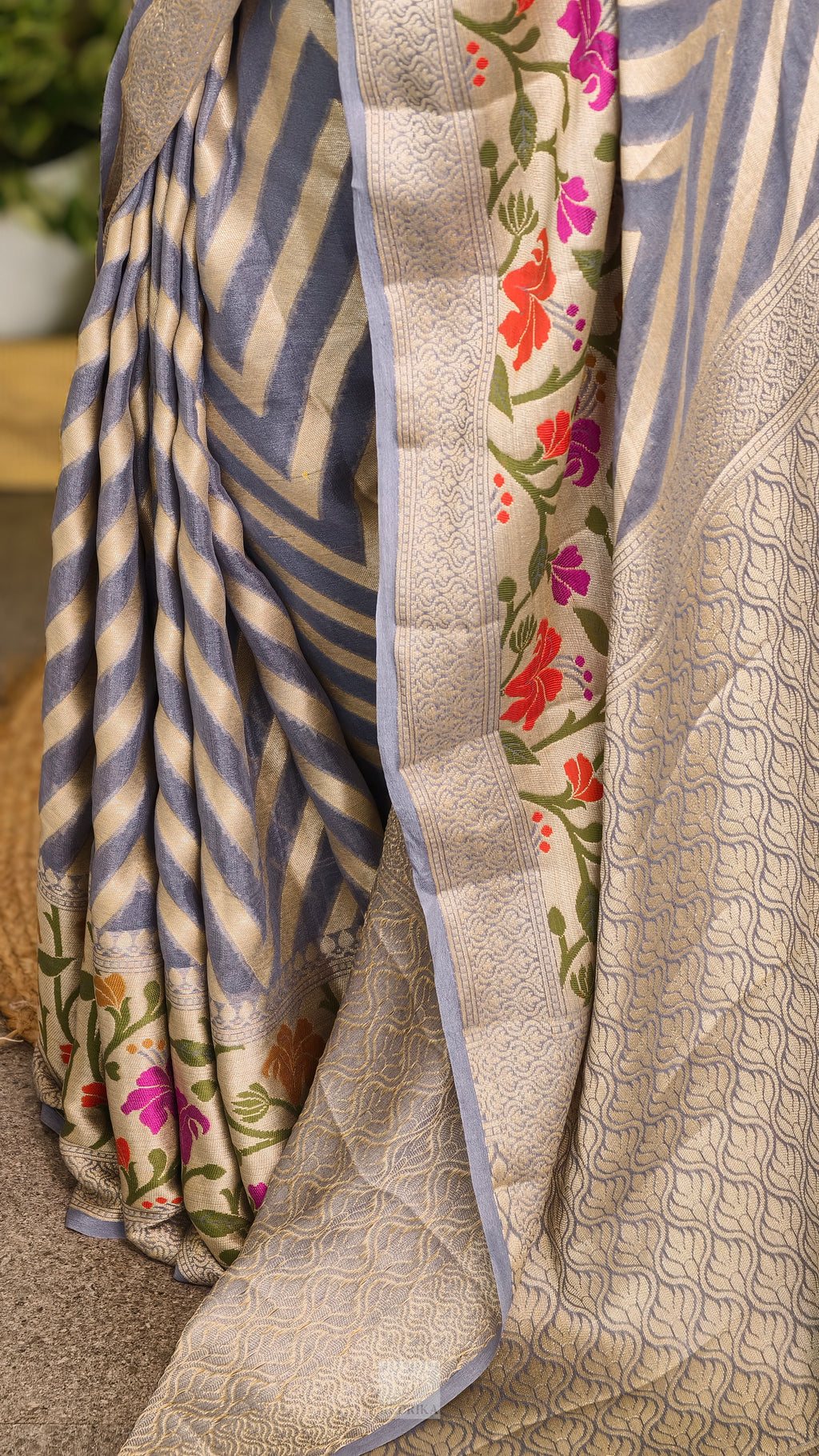 Georgette Banarasi Handloom Saree