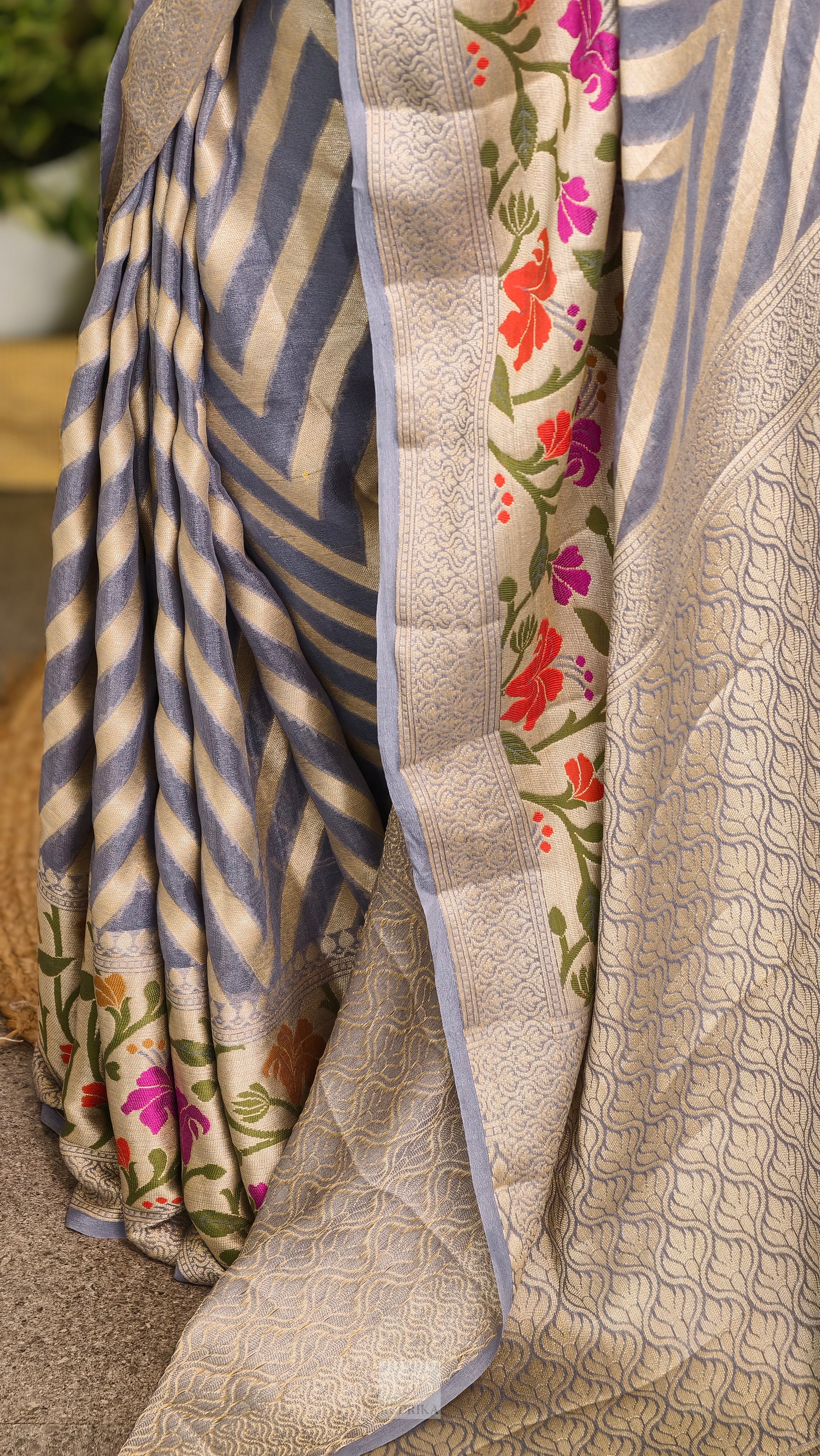 Georgette Banarasi Handloom Saree