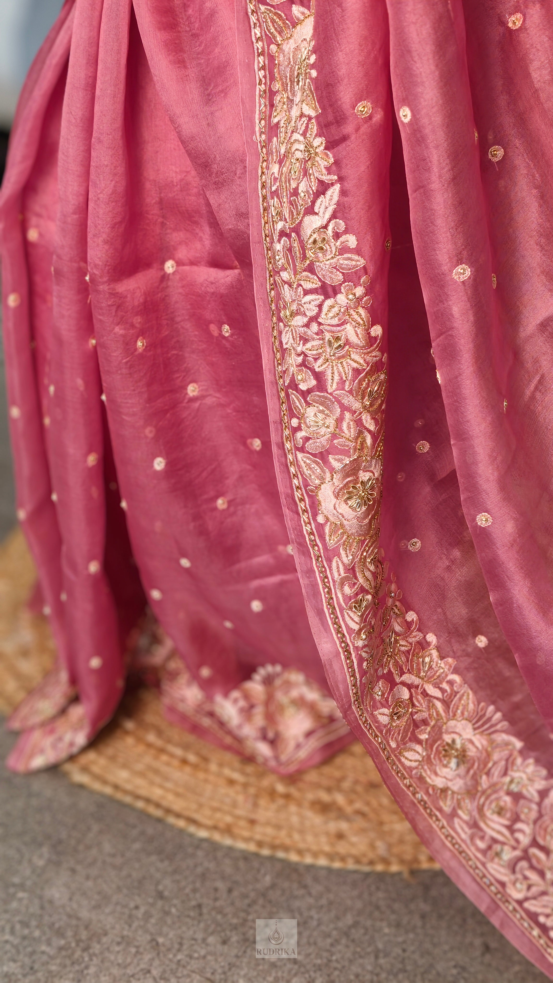 Organza with Handwork Saree