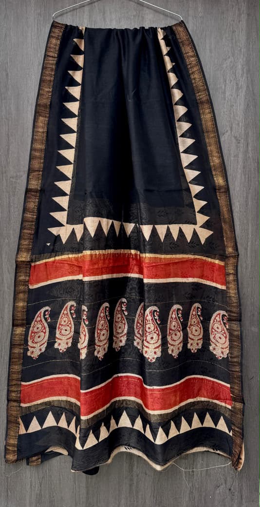 Maheshwari Silk Handloom -Geometric patterns