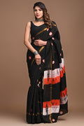 Assam silk with Indian Shibori patterns-Dots