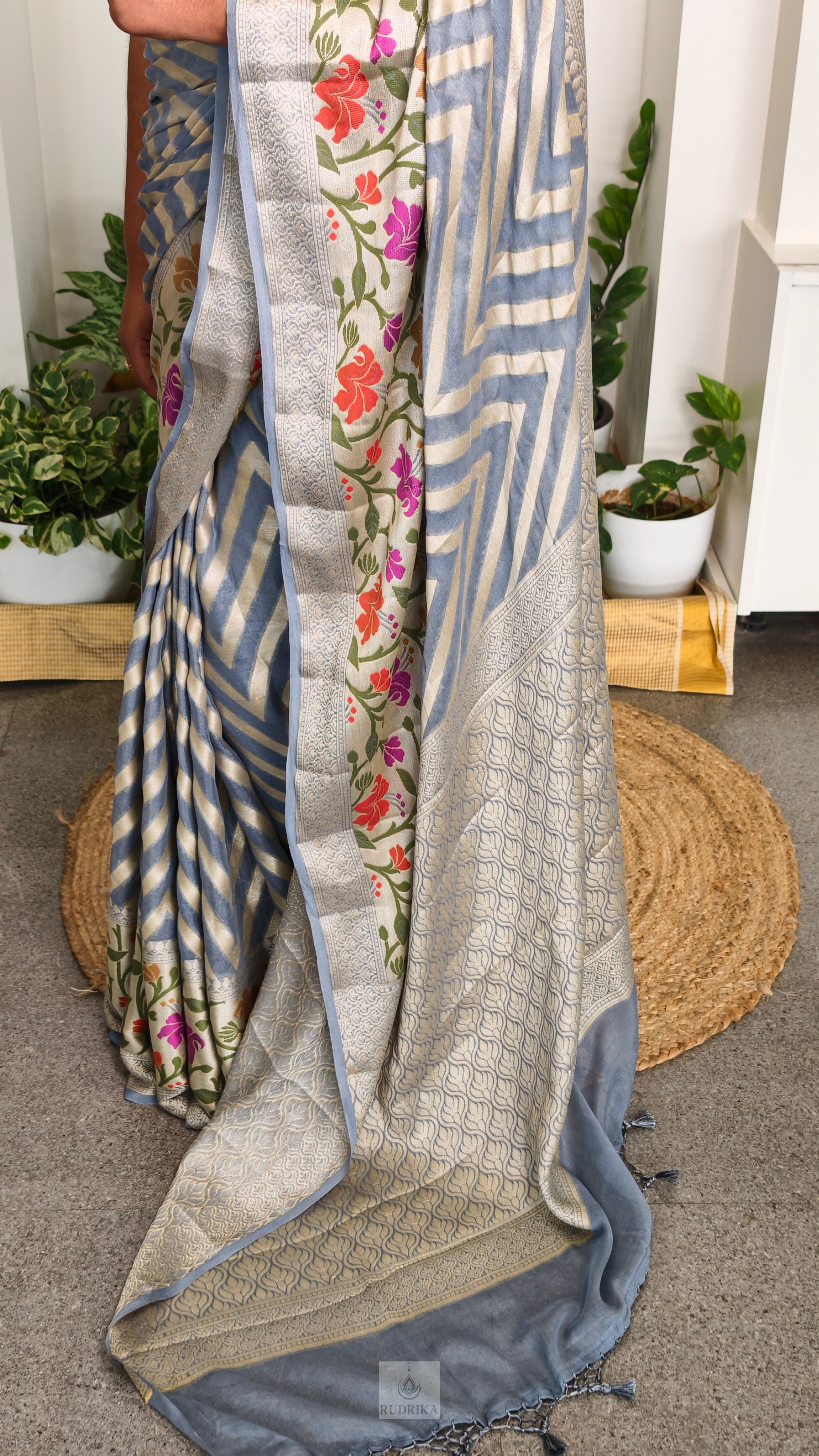 Georgette Banarasi Handloom Saree