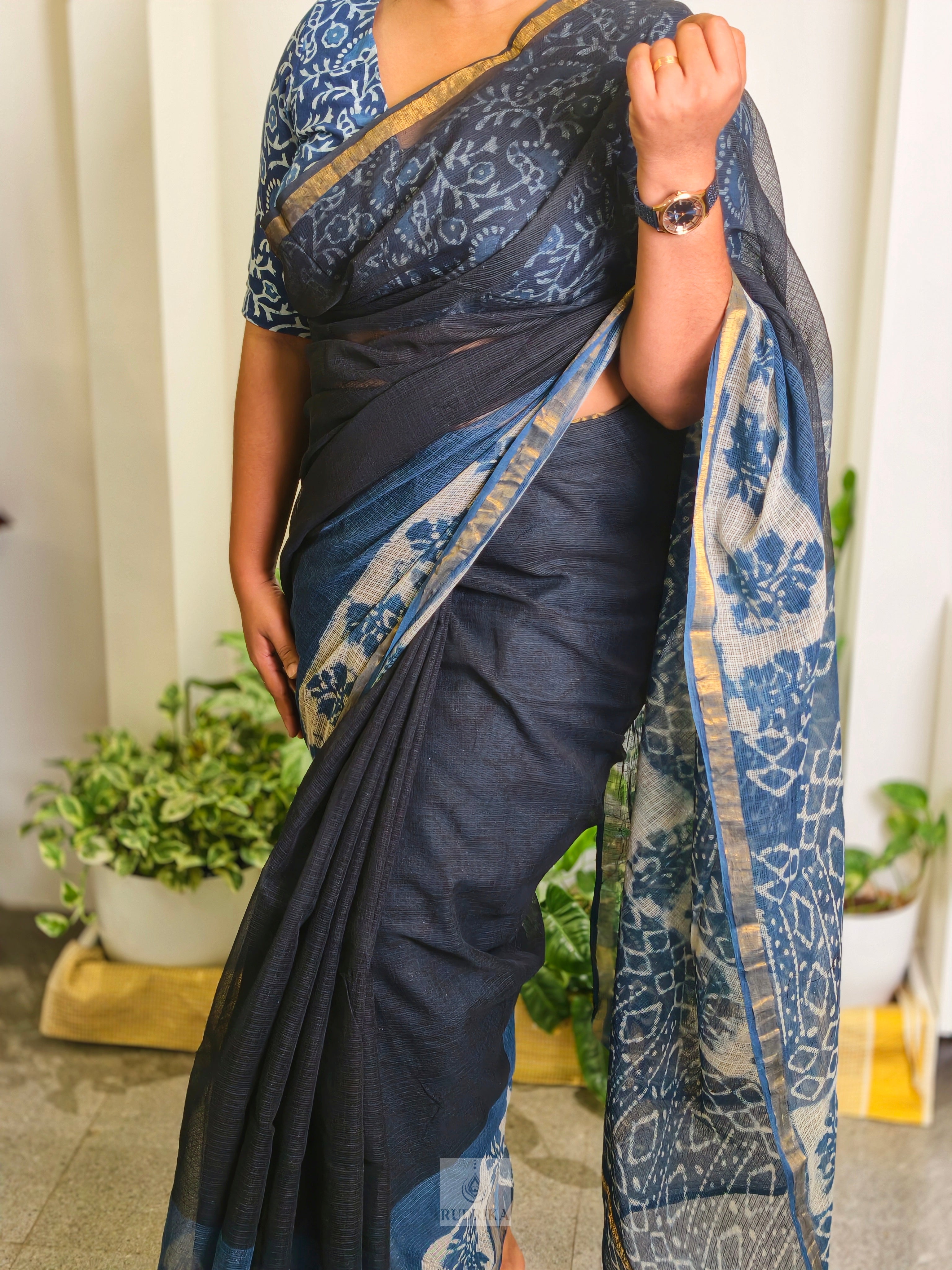 Kota Doria Cotton Saree