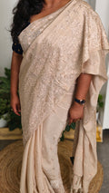 Georgette with embroidery