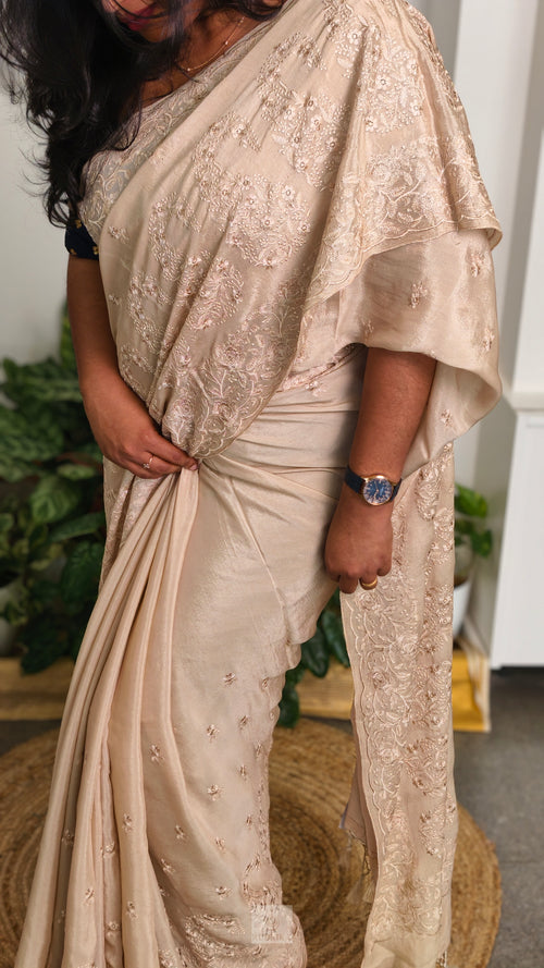 Georgette with embroidery